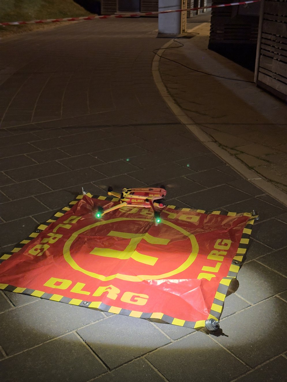 Unsere Drohne im Einsatz - jetzt auch in entsprechendem Design